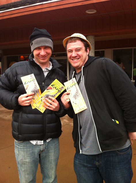 Birthday boy and his creepy-toothed-smile brother